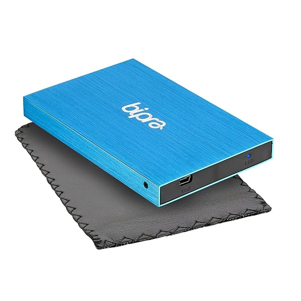 BIPRA " BIPRA 2.5" Portable USB 2.0 External Hard Drive - 160GB FAT32 - Blue | Fast Shipping!" - View 7 of 9