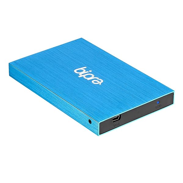 BIPRA BIPRA 250GB Portable USB 2.0 External Hard Drive - 2.5 Inch Blue NTFS Storage - View 5 of 8