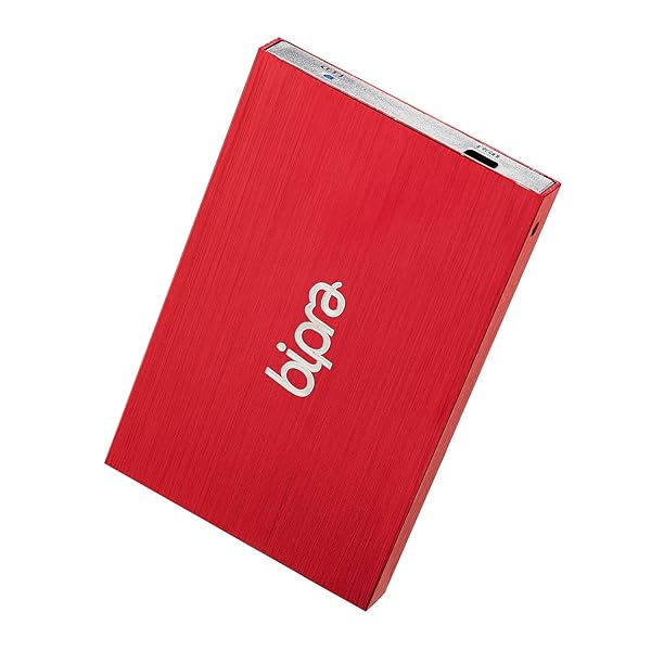 BIPRA Buy BIPRA 320GB Portable External Hard Drive - 2.5 Inch USB 2.0 - Red - Fast Storage Solution - View 2 of 8