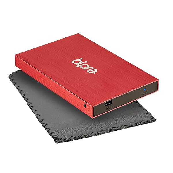 BIPRA BIPRA 160GB Portable 2.5 Inch External Hard Drive - USB 2.0 - Red - NTFS Format - View 5 of 7