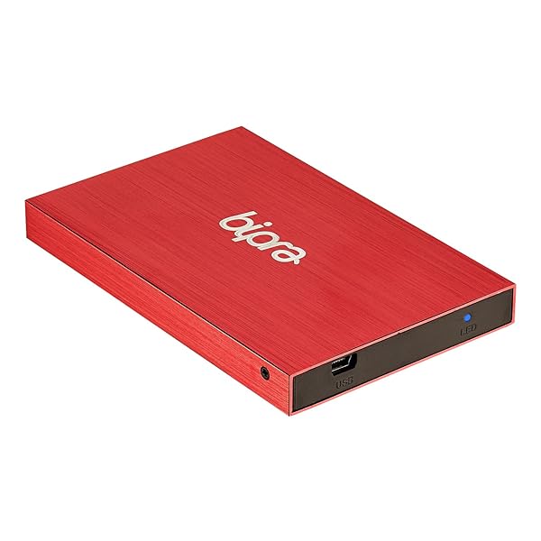 BIPRA BIPRA 160GB Portable 2.5 Inch External Hard Drive - USB 2.0 - Red - NTFS Format - View 7 of 7