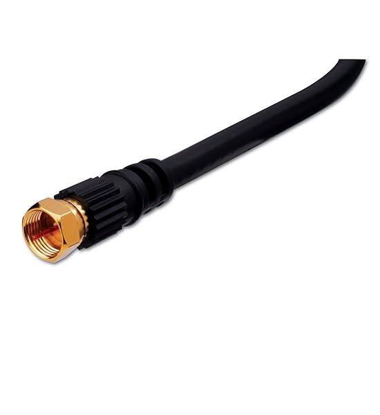 Vanco Vanco FFRG6U12X 12ft RG6 Coaxial Cable - F Type Plug to F Type Plug (Black) for Optimal Signal Quality - View 2 of 2