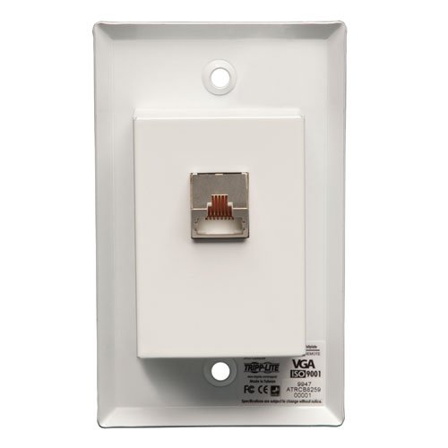 TRIPP LITE Tripp Lite VGA & Audio Over Cat5/Cat6 Extender Wallplate Receiver 1920x1440 at 60Hz - B132-100A-WP-1 - View 3 of 8