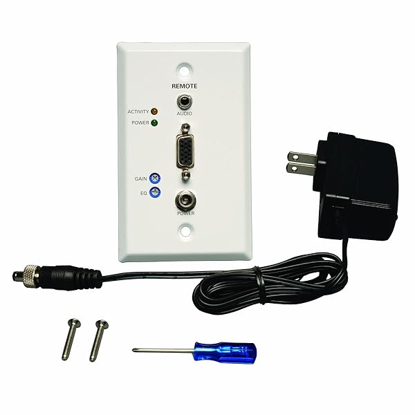 TRIPP LITE Tripp Lite VGA & Audio Over Cat5/Cat6 Extender Wallplate Receiver 1920x1440 at 60Hz - B132-100A-WP-1 - View 4 of 8