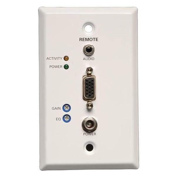 TRIPP LITE Tripp Lite VGA & Audio Over Cat5/Cat6 Extender Wallplate Receiver 1920x1440 at 60Hz - B132-100A-WP-1 - View 2 of 8