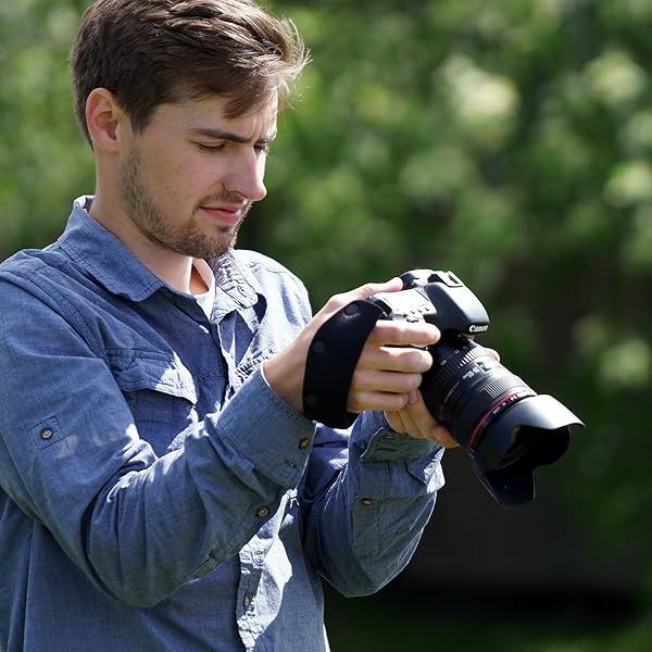 OP/TECH USA OP/TECH USA E-Z Grip Neoprene Camera Strap - Comfortable Black Grip for Photographers - View 9 of 9