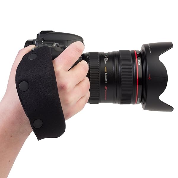 OP/TECH USA OP/TECH USA E-Z Grip Neoprene Camera Strap - Comfortable Black Grip for Photographers - View 3 of 9