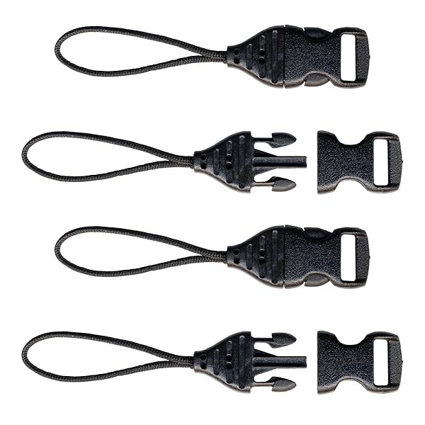 OP/TECH USA Mini QD Loops 1.5mm - Black Connectors for Cameras, Phones & Binoculars