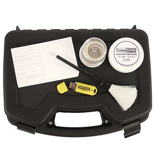 Crime Scene Top Crime Scene Latent Fingerprint Kit (Black) for Accurate Evidence Collection