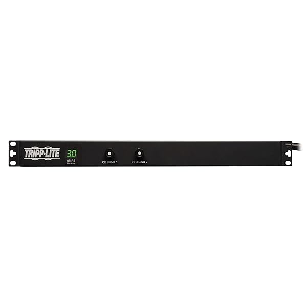 TRIPP LITE Tripp Lite 30A Metered PDU with 12 Outlets, 120V, 15 ft Cord - 1U Rack-Mount Power Solution - View 6 of 6