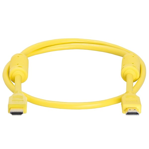 Cmple Cmple 3FT HDMI Cable - High Speed 4K UHD 60Hz, 18Gbps, 3D Audio Return - Yellow HDMI Cord - View 4 of 6