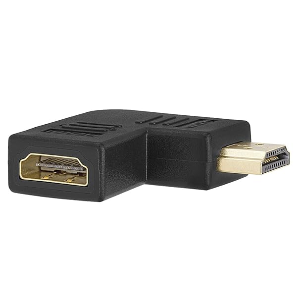 Cmple Cmple HDMI Right Angle Adapter - 90 Degree Male to Female Converter for 4K 3D HDMI Extending - View 3 of 4