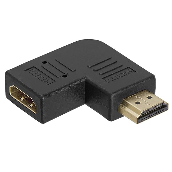 Cmple Cmple HDMI Right Angle Adapter - 90 Degree Male to Female Converter for 4K 3D HDMI Extending - View 2 of 4
