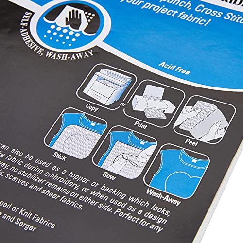 Sulky "Buy Sulky Sticky Fabri-Solvy Stabilizer 12/Pkg - 8.5"x11" for Easy Sewing & Crafting" - View 2 of 7