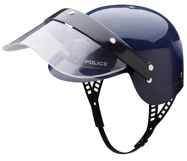 Dress Up America Dress Up America Police Helmet with Visor Kids Costume Hat Cop Accessory for Dress Up Play - View 2 of 5