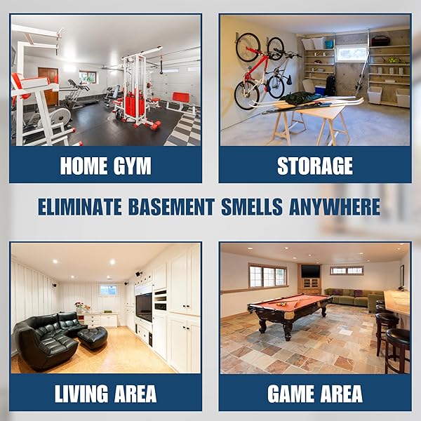 SMELLEZE SMELLEZE Reusable Basement Odor Removal Deodorizer Pouch Eliminates Unpleasant Smells in 150 Sq Ft Without Fragrance - View 6 of 6