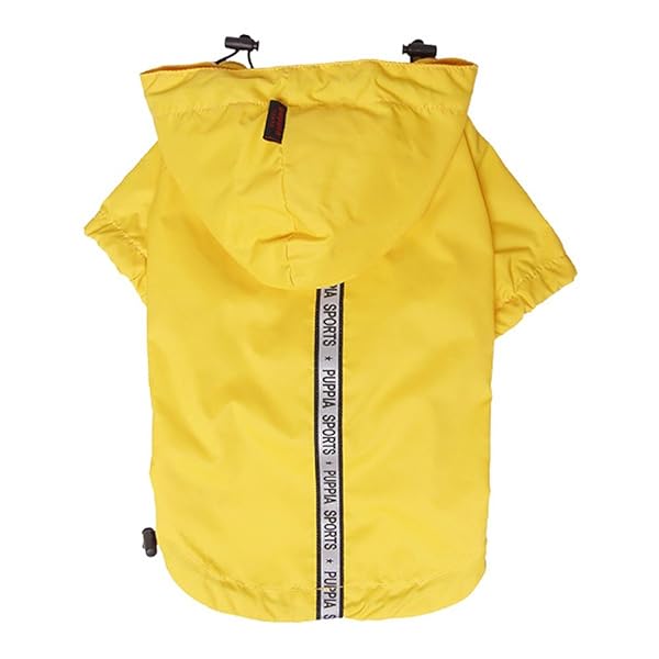 Puppia Puppia Authentic Base Jumper Raincoat Large Yellow for Dogs Waterproof and Stylish Outdoor Gear