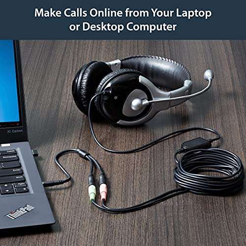 StarTech.com StarTech 3.5mm Headset Adapter - Microphone & Headphone Splitter Y Cable for Laptop/PC (MUYHSMFF) - Black - View 9 of 10