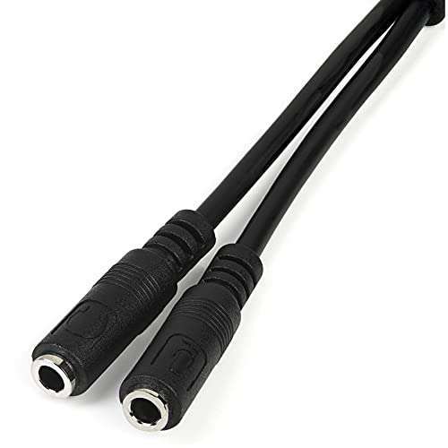 StarTech.com StarTech 3.5mm Headset Adapter - Microphone & Headphone Splitter Y Cable for Laptop/PC (MUYHSMFF) - Black - View 10 of 10