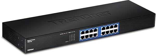 Buy TRENDnet TEG-S16G 16-Port Unmanaged Gigabit Switch - Fanless, Rack Mountable, 32 Gbps, Lifetime Protection