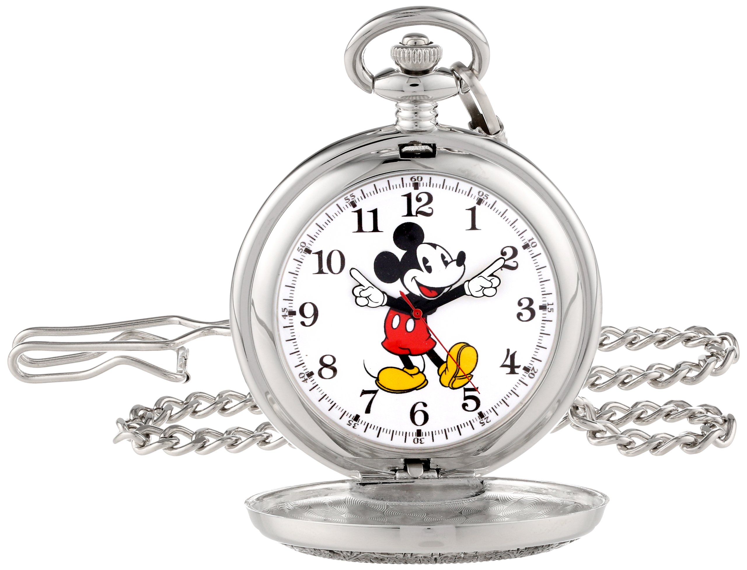Disney Men's Mickey Mouse Pocket Watch Stylish Timepiece for Fans