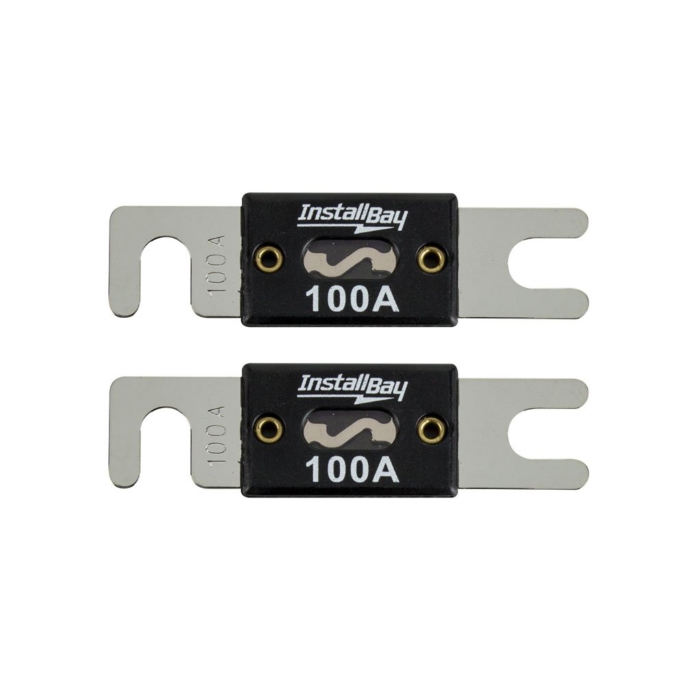 Buy Install Bay ANL100-10 - 100 Amp ANL Fuses (10 Pack) - Durable Black Fuses for Reliable Performance
