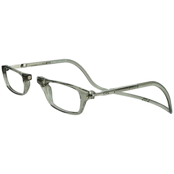 Clic Clic Magnetic Reading Glasses for Men and Women Original Smoke 1.50 Magnification Computer Readers S-M Size