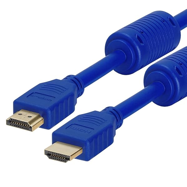 Cmple Cmple 1.5FT HDMI Cable - High Speed 4K UHD 60Hz, 18Gbps, 3D - Premium Blue HDMI Cord for HDTV - View 5 of 6