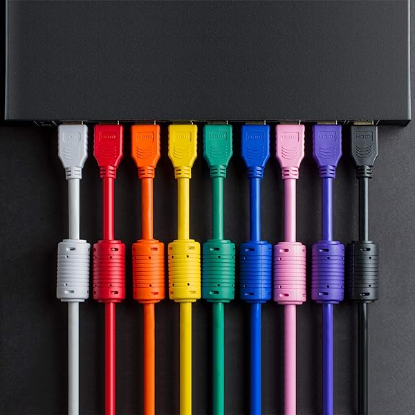 Cmple Cmple 3FT HDMI Cable - High Speed 4K UHD 60Hz, 18Gbps, 3D Audio Return - Purple HDMI Cord - View 6 of 6