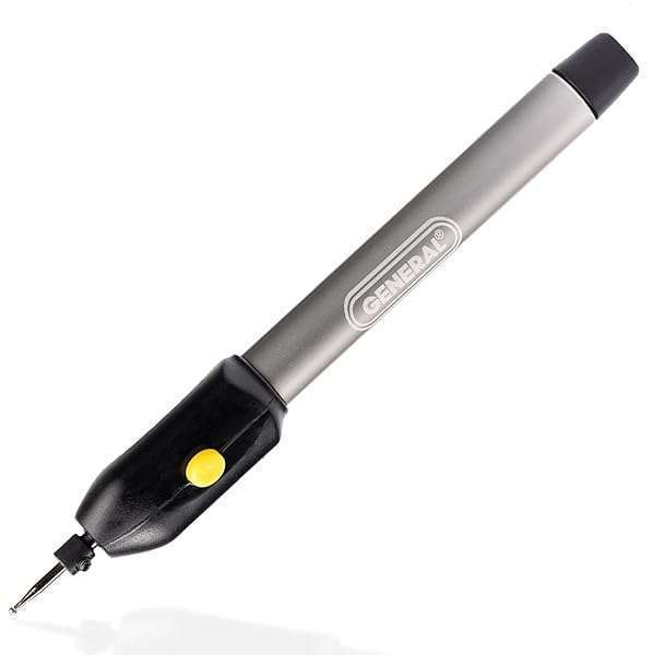 General Tools General Tools Cordless Engraving Pen - Diamond Tip Etching Tool for Metal, Toys, Glass & More