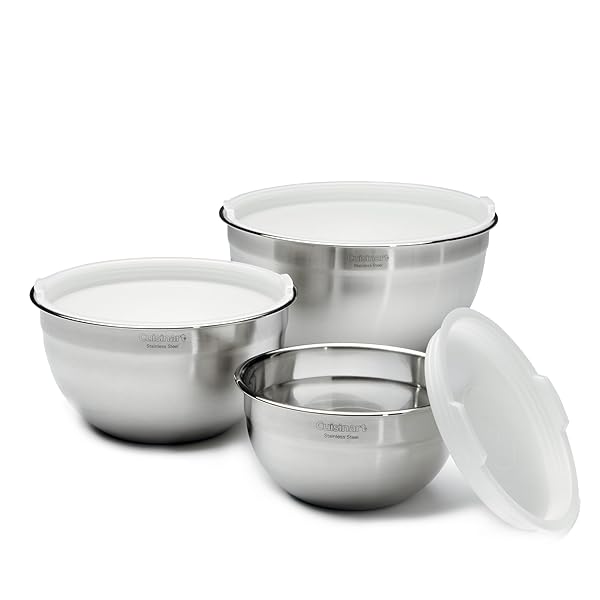 Cuisinart Buy Cuisinart 3-Piece Stainless Steel Mixing Bowl Set - Durable & Stylish CTG-00-SMB
