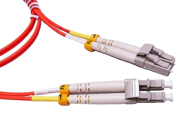 Ultra Spec Cables 1 Meter Multimode Duplex Fiber Optic Cable (62.5/125) LC to LC - High-Speed Orange Connection - View 5 of 9