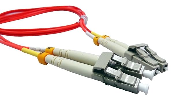 Ultra Spec Cables 1 Meter Multimode Duplex Fiber Optic Cable (62.5/125) LC to LC - High-Speed Orange Connection - View 7 of 9