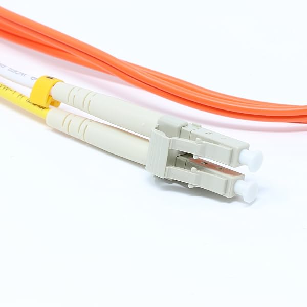 Ultra Spec Cables 1 Meter Multimode Duplex Fiber Optic Cable (62.5/125) LC to LC - High-Speed Orange Connection - View 8 of 9