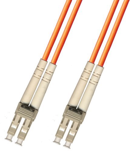 Ultra Spec Cables 1 Meter Multimode Duplex Fiber Optic Cable (62.5/125) LC to LC - High-Speed Orange Connection - View 2 of 9
