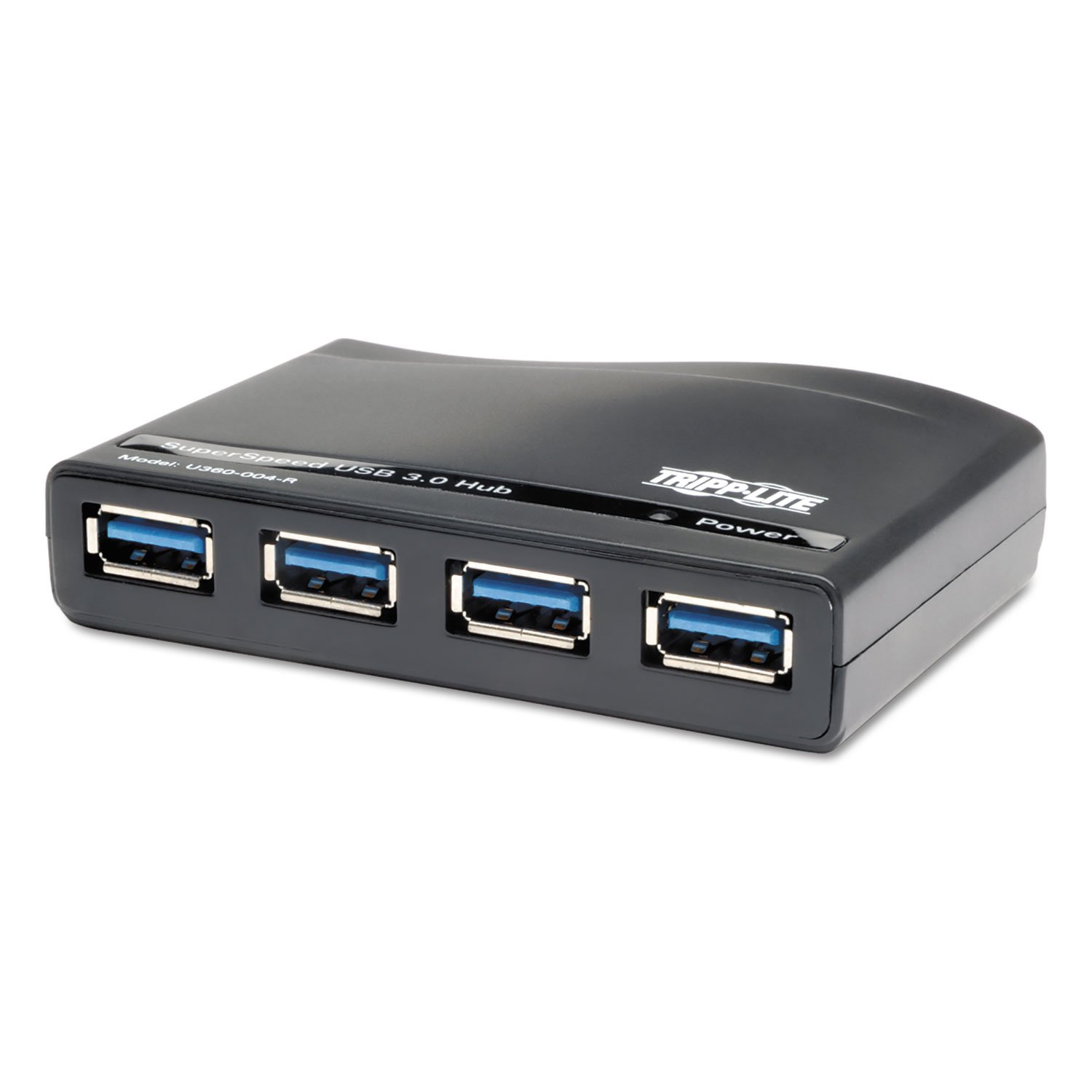 Tripp Lite 4 Port USB A 3.0 SuperSpeed Hub with 5 Gbps Transfer Speed in Black