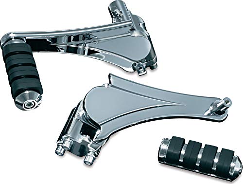 Shop Kuryakyn 4353 Adjustable Motorcycle Footpegs for 2010-19 Harley-Davidson - Chrome, Fixed Mounts, 1 Pair