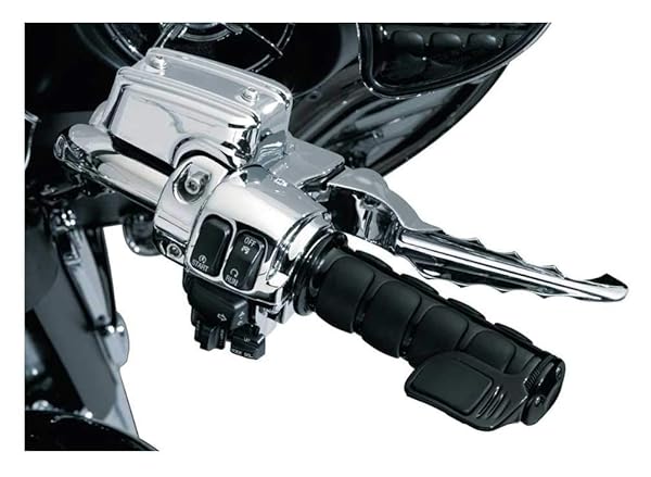 Kuryakyn Buy Kuryakyn 6321 ISO Handlebar Grips for 2008-19 Harley-Davidson - Gloss Black, Perfect for Electronic Throttle Control - View 2 of 4