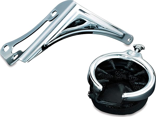 Kuryakyn Shop Kuryakyn 1482 Chrome Cup Holder for 1998-2013 Harley-Davidson Motorcycles - Right Side Passenger Drink Accessory - View 2 of 3
