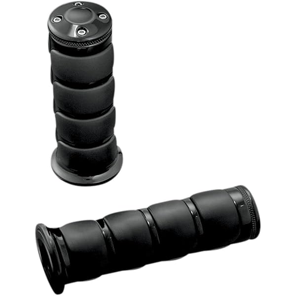 "Buy Kuryakyn 6344 ISO Handlebar Grips - Universal Fit for 7/8" Sport Bikes, Gloss Black, Premium Comfort"
