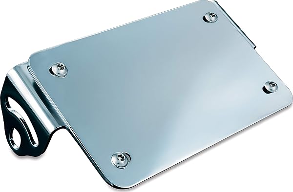 Kuryakyn Upgrade Your Ride: Kuryakyn 3155 Chrome & Black Rear Fender License Plate Turn Signal Relocator Kit - View 2 of 6