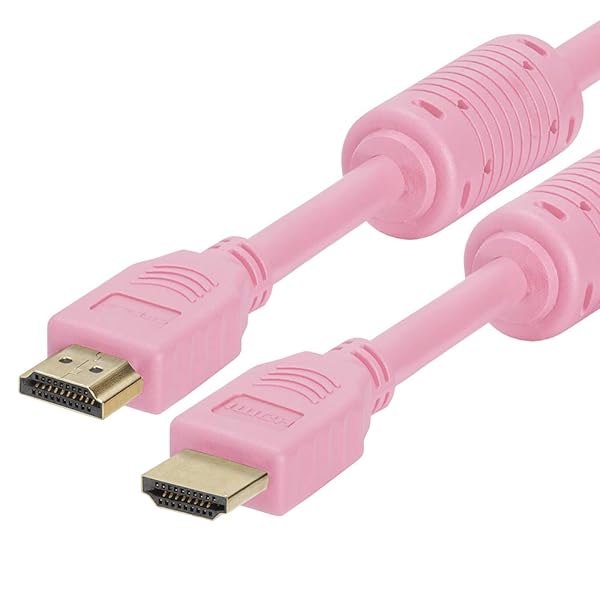 Cmple Cmple 1.5FT HDMI Cable - High Speed 4K UHD 60Hz, 18Gbps, Pink - Perfect for HDTV & 3D Audio Return - View 5 of 6