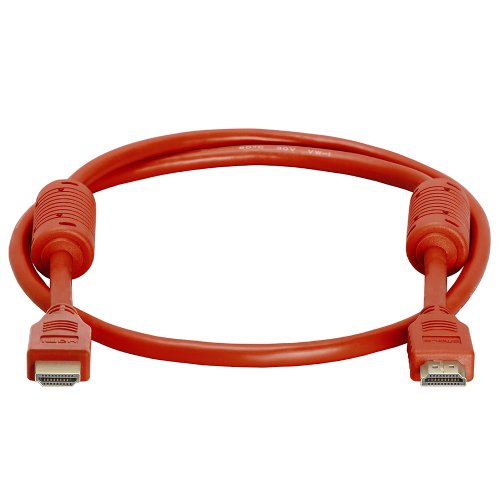 Cmple Cmple 3FT HDMI Cable - High Speed 4K UHD 60Hz, 18Gbps, 3D Audio Return - Red HDMI Cord for HDTV - View 5 of 7