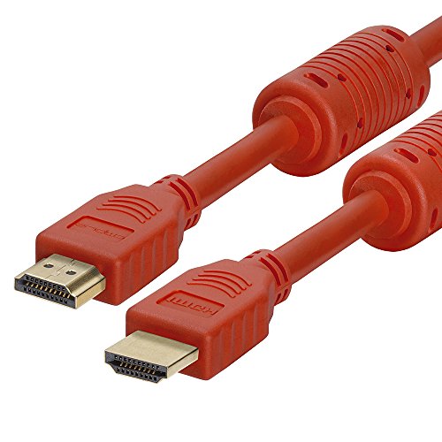 Cmple Cmple 3FT HDMI Cable - High Speed 4K UHD 60Hz, 18Gbps, 3D Audio Return - Red HDMI Cord for HDTV - View 6 of 7