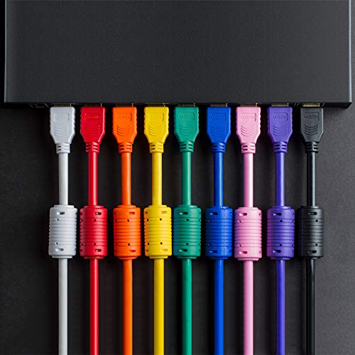 Cmple Cmple 3FT HDMI Cable - High Speed 4K UHD 60Hz, 18Gbps, 3D Audio Return - Red HDMI Cord for HDTV - View 7 of 7