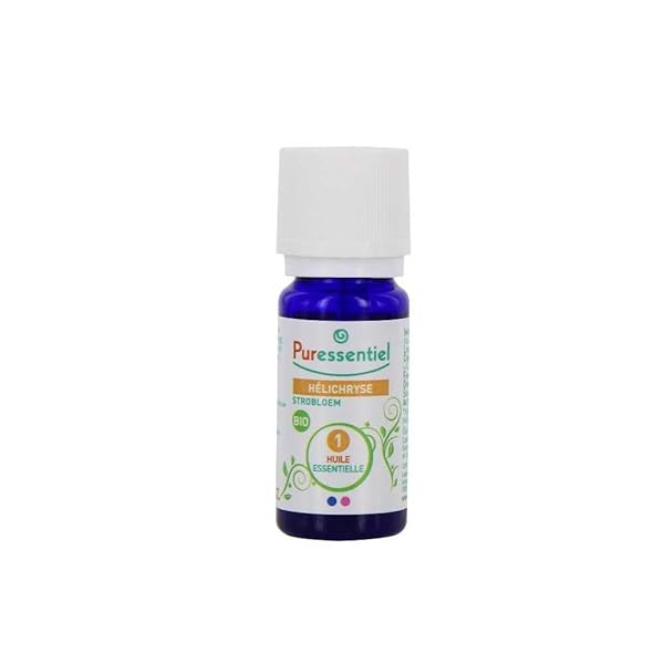 Puressentiel Puressentiel Organic Everlasting Essential Oil - Stress Relief, Cold Relief & Skin Healing - 5ml Fresh Fragrance