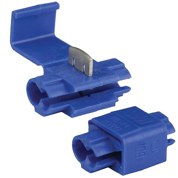 Install Bay Buy 100 Pack of 3M Scotch Lok Connectors 16/14 Gauge - Easy Installation & Reliable Performance - View 2 of 2