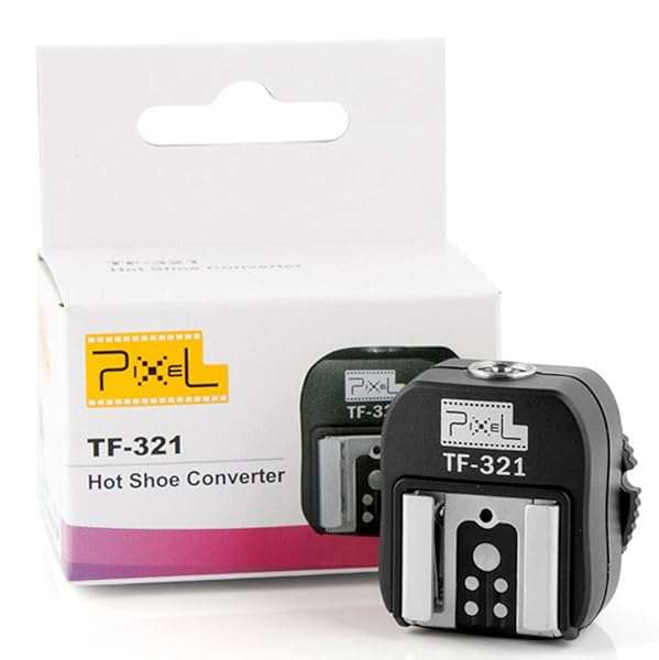 PIXEL Pixel e-TTL Flash Hot Shoe Adapter with PC Sync Port for Canon DSLRs & Flashguns - View 8 of 9
