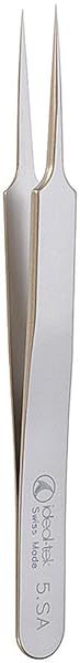 EUROTOOL Ideal-tek Stainless Steel Anti-Magnetic Tweezers Style 5 4-3/8 Inches TWZ-312.22 for Precision Tasks