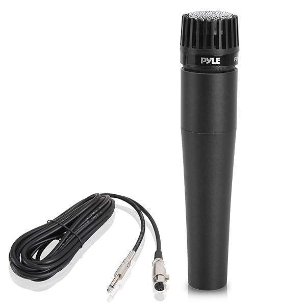 Pyle Buy PylePro Dynamic Handheld Microphone - Professional Mic with Pop Filter, High Output & 15' XLR Cable